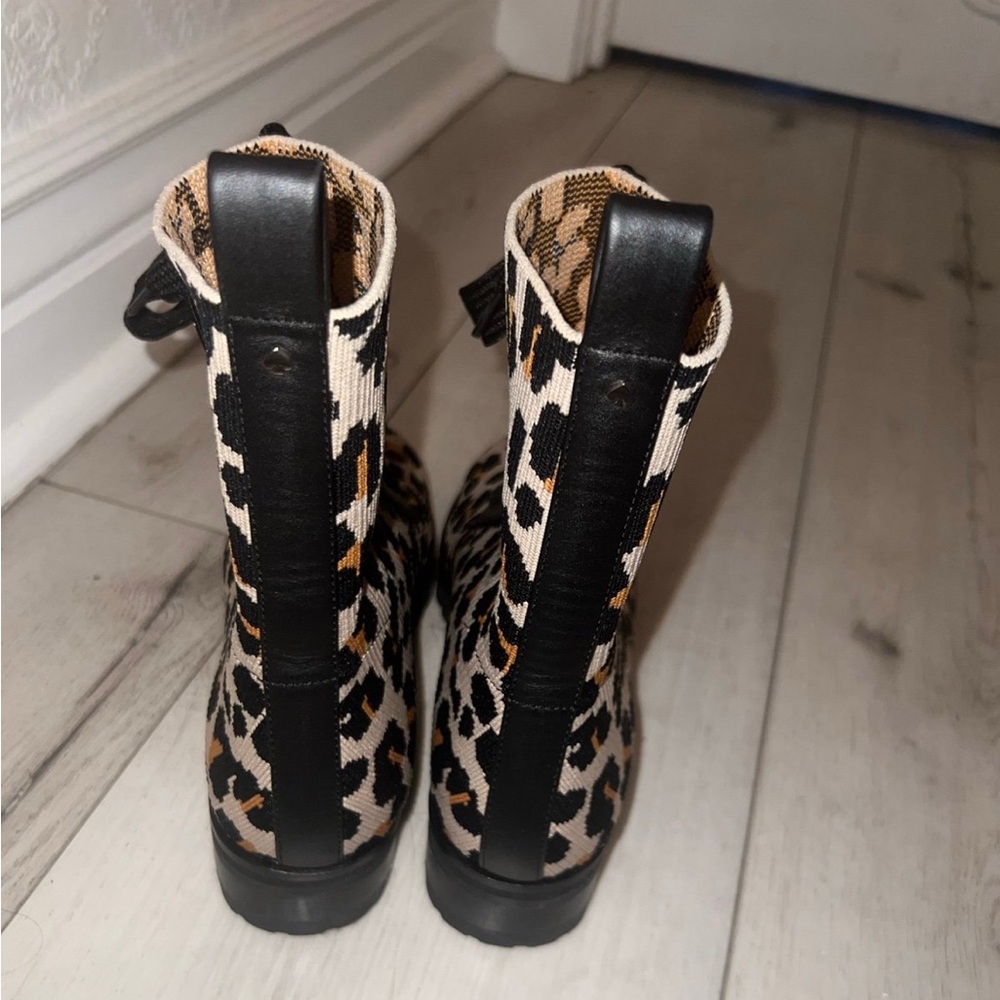 Leopard Print Women's Boots - Picture 3 of 8